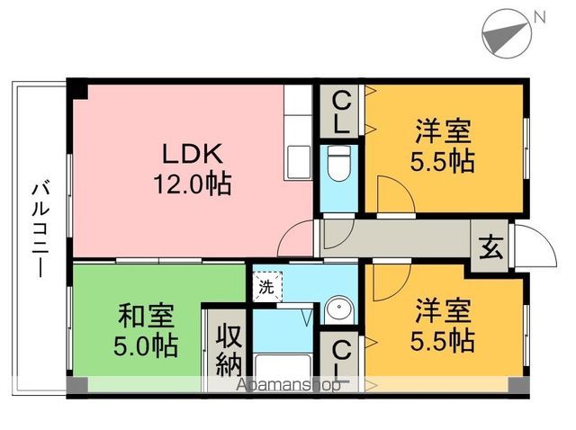 パルク・ド・ハギ 202号室 間取り