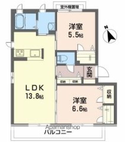 ヴィラージュヌフ　Ⅱ棟 間取り