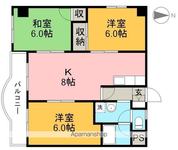 島谷グランドハイツ 間取り