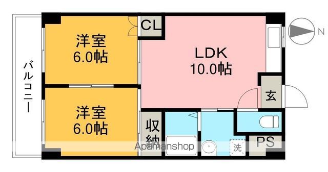 ルミエールＳＡＷＡ 401号室 間取り