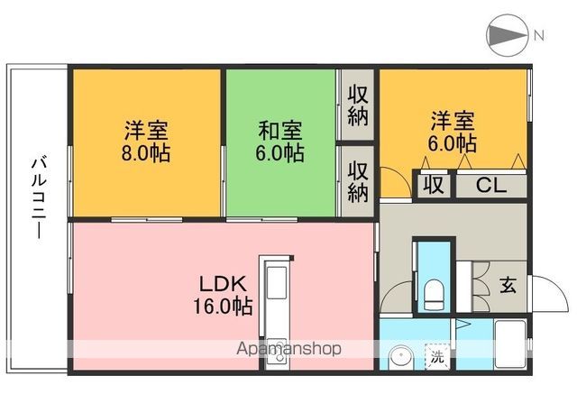 コーポ中秦 間取り