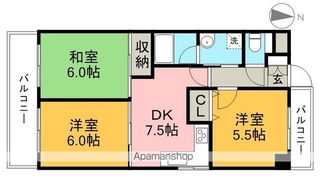 ラポール上町 間取り