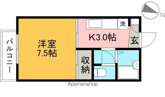 Ｂｅａｎｓ　Ｆｌａｔ 202号室 間取り