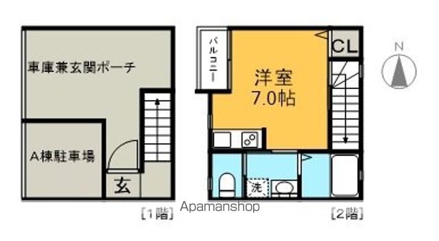 メリベル西門前　Ｂ棟 間取り
