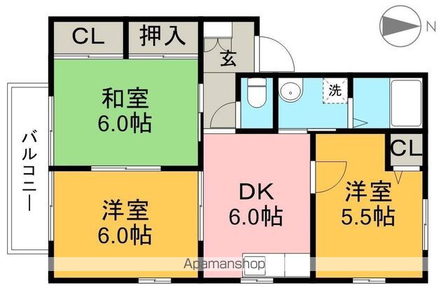 メゾン永幸　Ａ棟 間取り