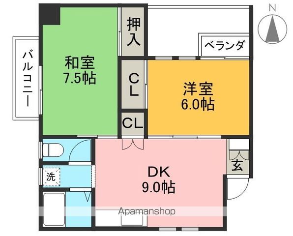 フラット南光台 間取り
