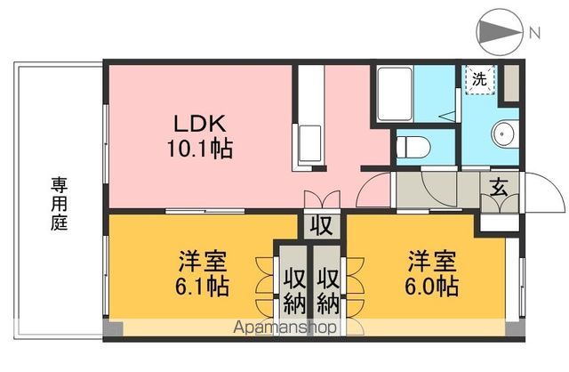 グリーングランデⅠ 間取り