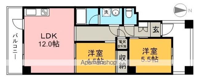 ア・ラコント北棟 間取り