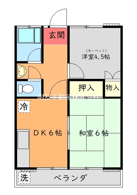 コーポ上野毛 間取り