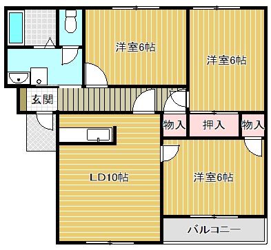 アビタ吉身B 間取り