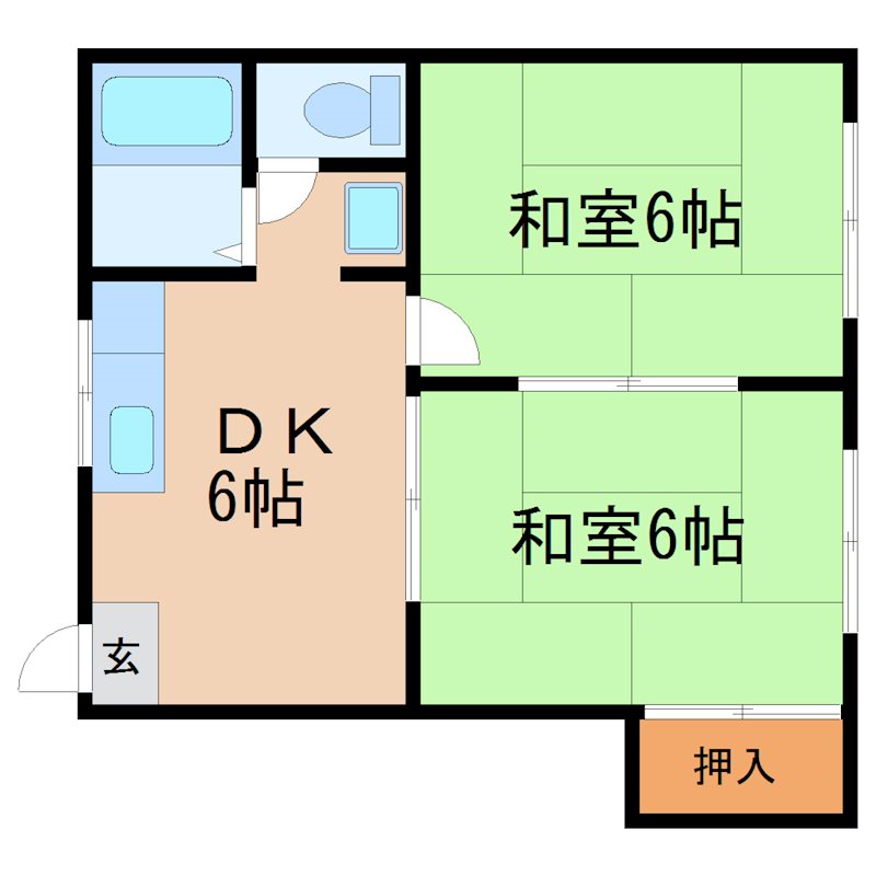 101号室 間取り