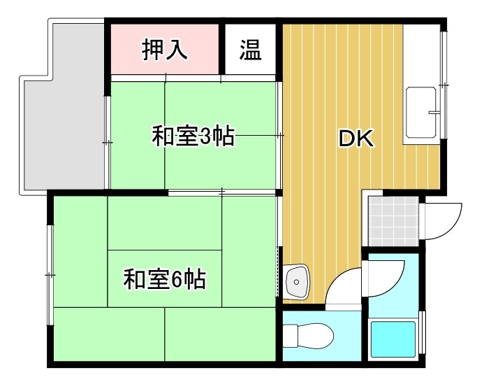 近江八幡ドリームマンションB棟 間取り
