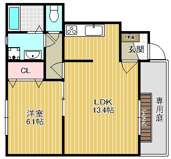 プリズムⅠ 間取り図