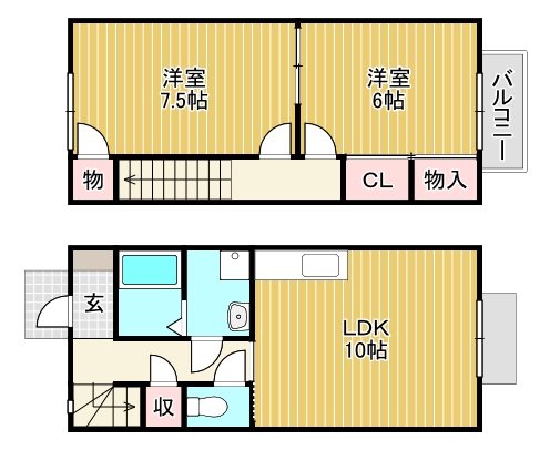 エバーグリーン21 A棟 間取り
