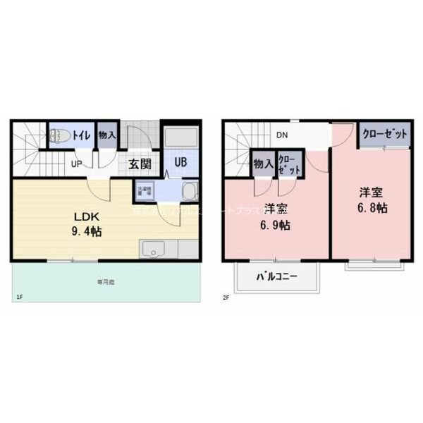 エスポワール林 2号室 間取り