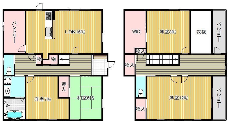 柿木邸 間取り