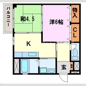 パールハウス 202号室 間取り