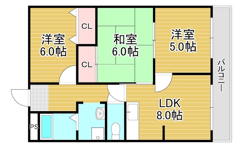 佐生マンション 間取り図