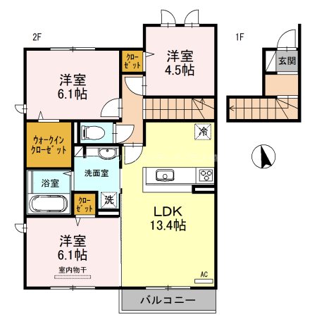 アルブル　B棟 間取り