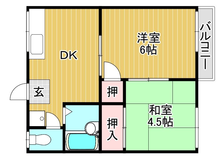 国領ハイツ 間取り