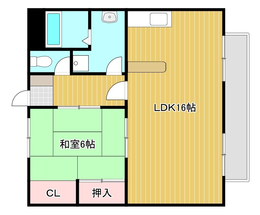 ハイツ太郎坊 間取り
