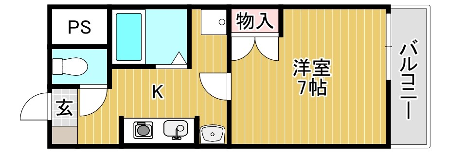 ヤングハイツ狛里 間取り図