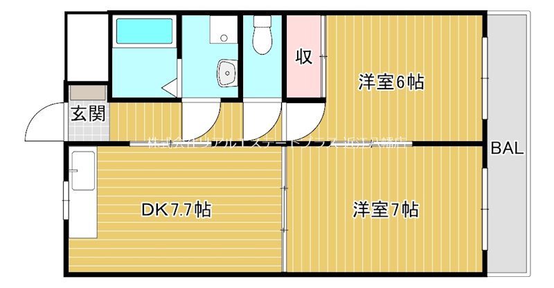 ヴィラフローレンス 間取り図