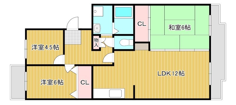 ベルデュール四季彩 間取り