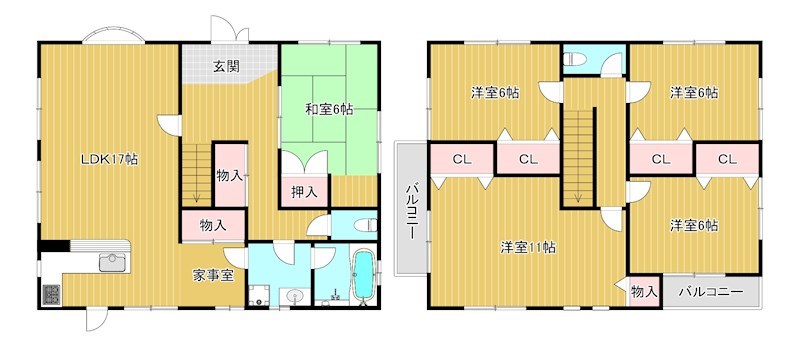 乙窪貸家 間取り