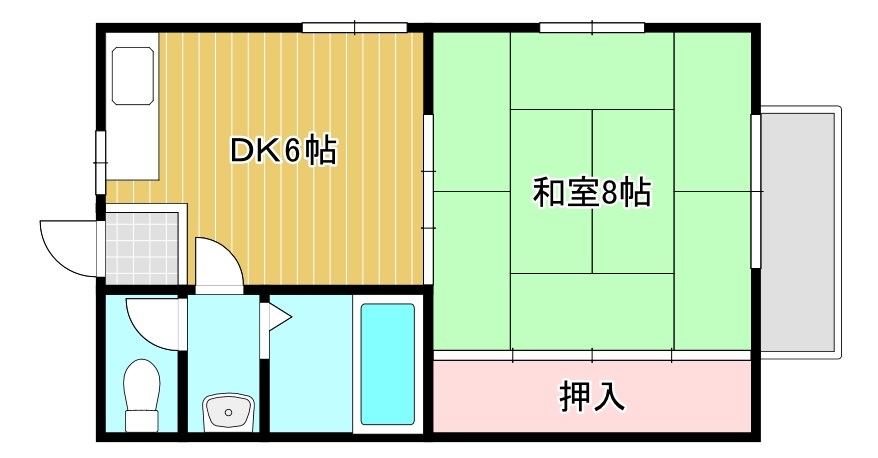 B・コーポ西大路 間取り