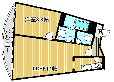 琵琶湖アーバンリゾートⅠ番館  間取り