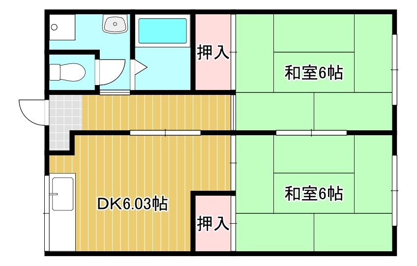 山路東陽ハイツ 間取り図