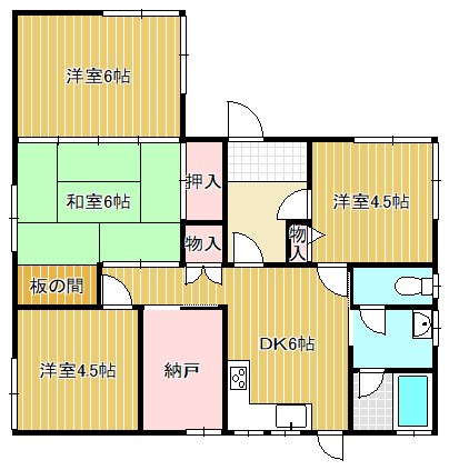 守山2丁目貸家 間取り