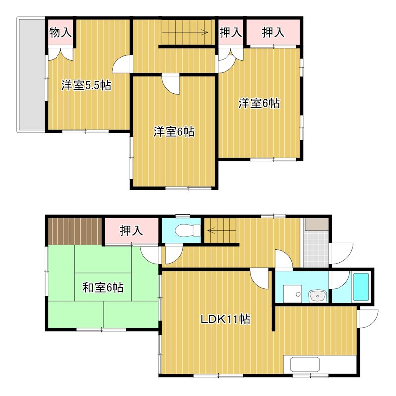 正福寺貸家 間取り