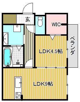 ホワイトクレイン野洲  間取り