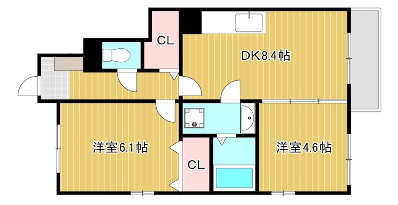 シャルマンWatamuki 間取り図