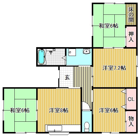 守山6丁目貸家 間取り