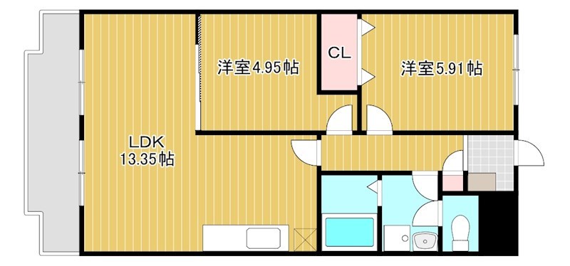 グリーンメゾン白鳥 間取り