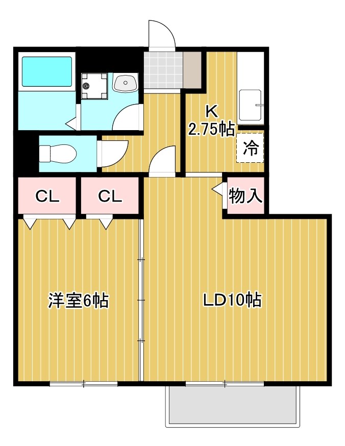 レセンテ出町Ｃ 間取り