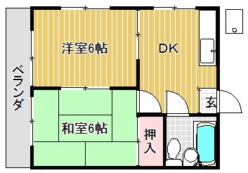 ハイツ西川  間取り