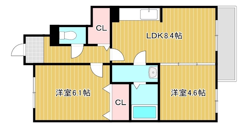 パストラルクール  間取り