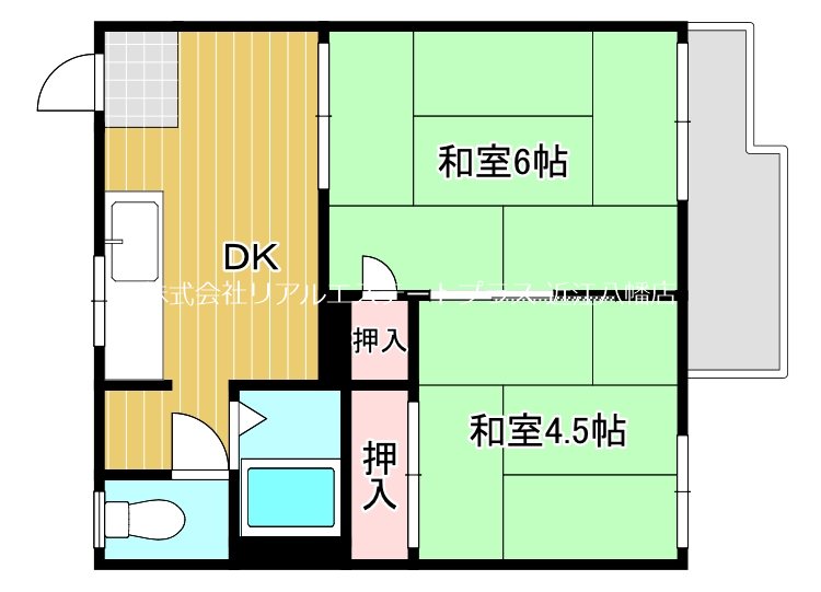 ハイツリプルⅡ 間取り