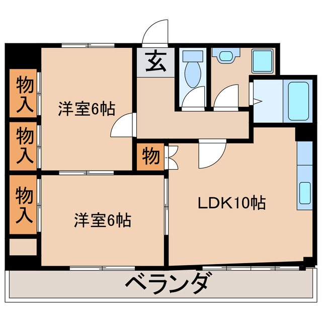 ソレイユ千 5-6号室 間取り