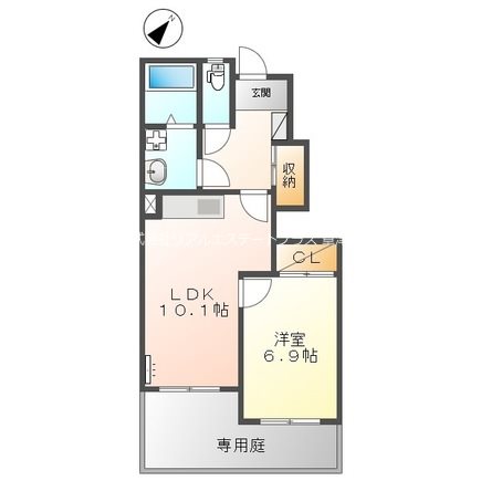 フランカ 102号室 間取り