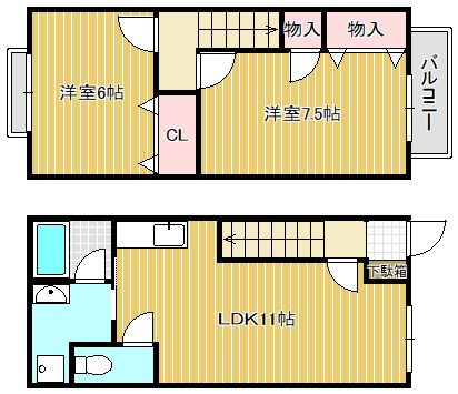 パークサイド伊勢 間取り