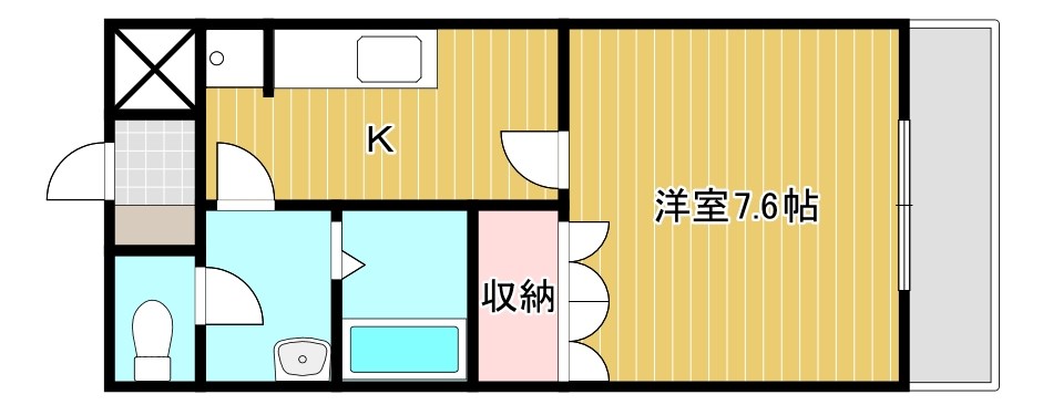 シャトーグリーンⅠ 間取り図