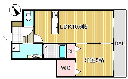 セジュールニューパークヒル   間取り