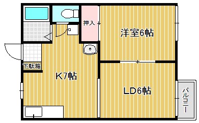 ハイツ岡田 間取り