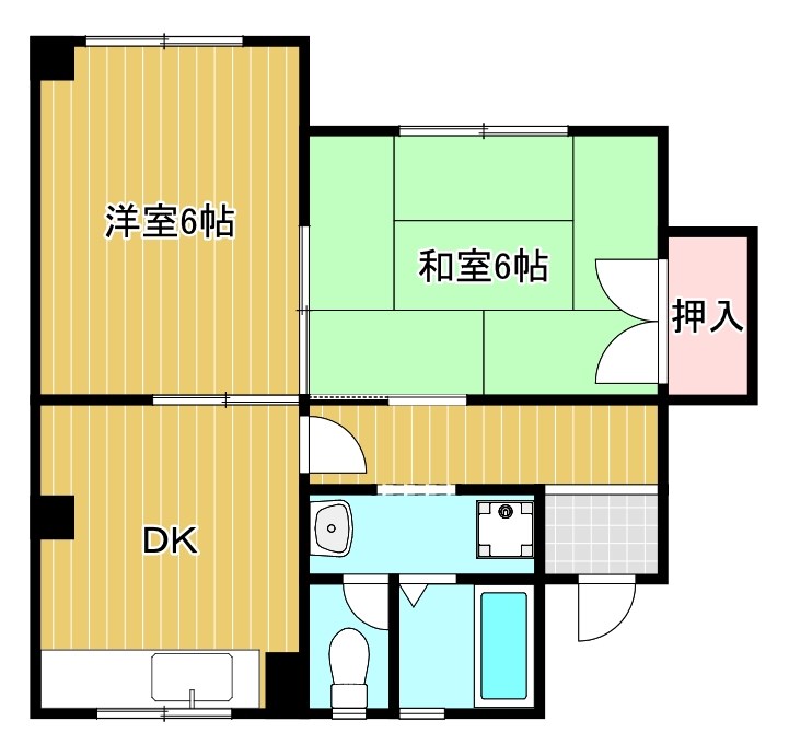 コーポ万石NO.2 間取り