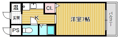 クラージュ21 間取り